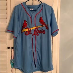 St. Louis cardinals old school blue jersey